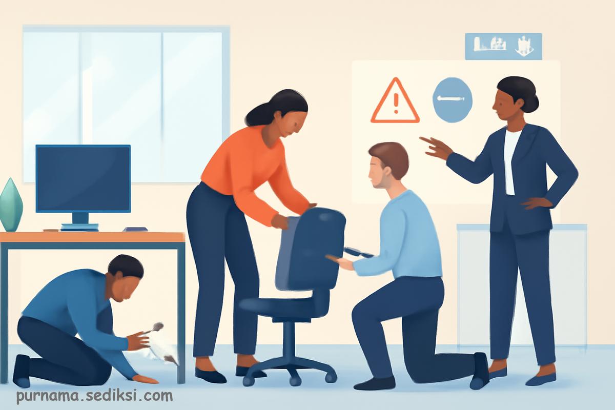 Cara pencegahan kecelakaan kerja (K3) di lingkungan kantor: Panduan praktis untuk keselamatan kerja